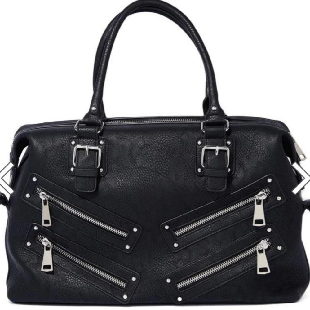 Dollskill Current Mood Weekender PU zippered bag